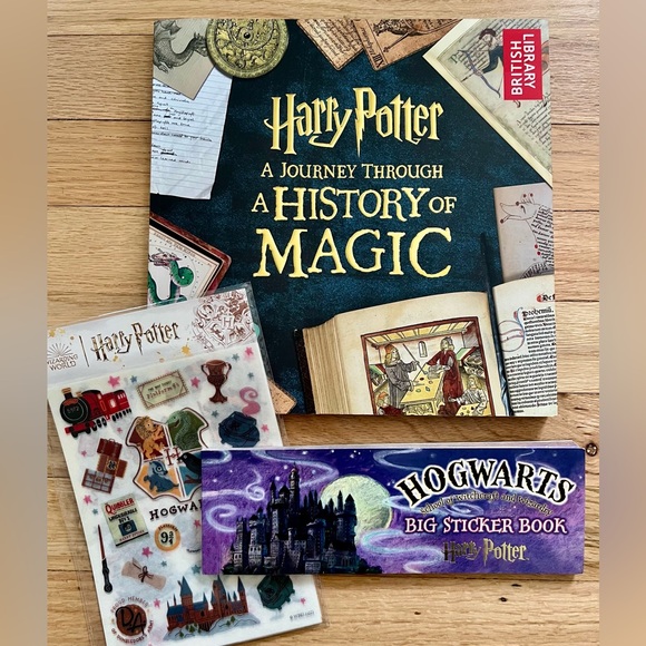 Harry Potter Other - Harry Potter Book & Stickers Gift Pack - History of Magic & 2 Sticker Packs